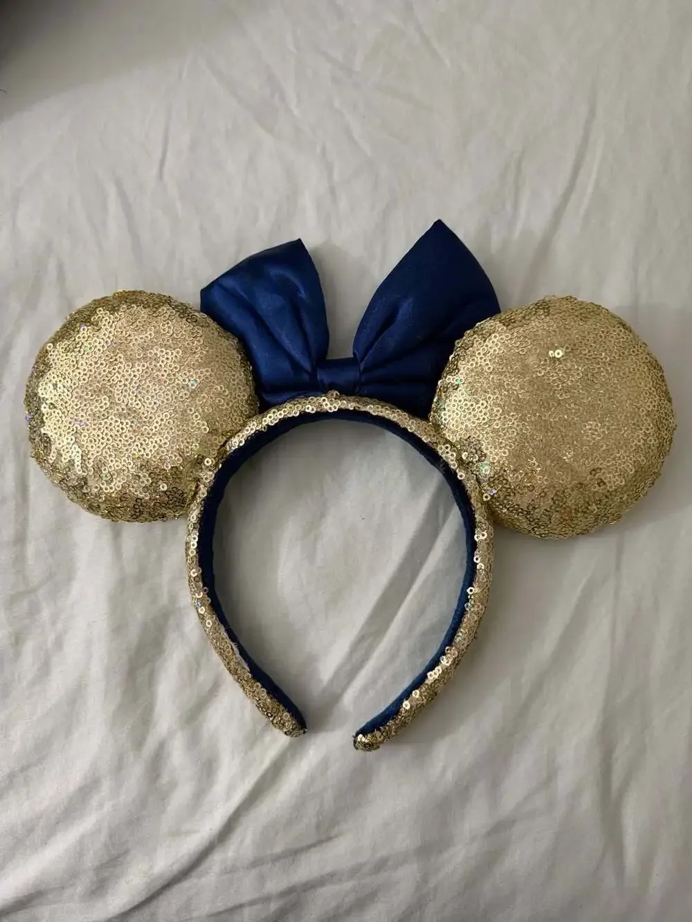 Disney Parks 50th Anniversary EARidescent Gold Sequin Ears Headband